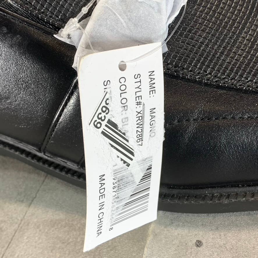 XRAY FOOTWEAR Men's Black Faux-Leather Magno Slip-On Bit Loafers SZ 10