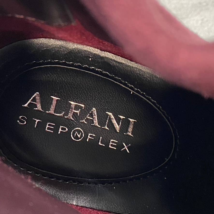 ALFANI Step N' Flex Women's Dark Berry Jacklynne Pointed-Toe Dress Booties SZ 9