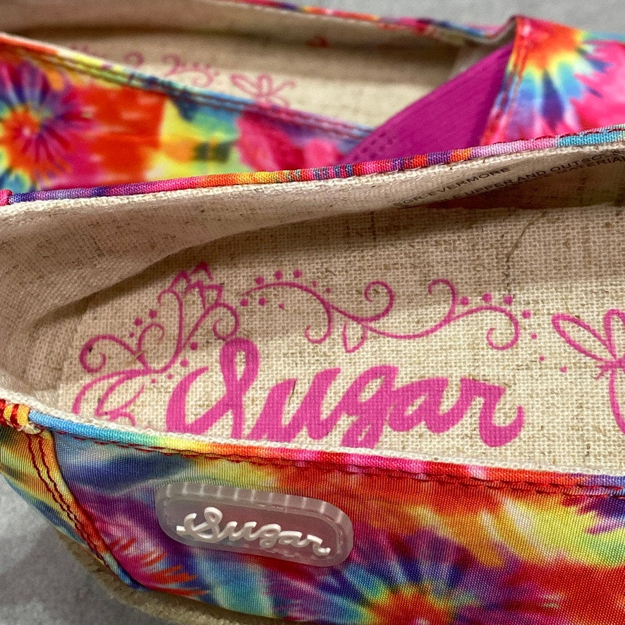 SUGAR Tie-Dye Evermore Slip-On Espardille Flats SZ 9