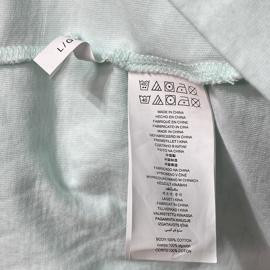 MICHAEL KORS Blue Glass Modern Fit Pop Stripe Short Sleeve Crewneck T-Shirt SZ L