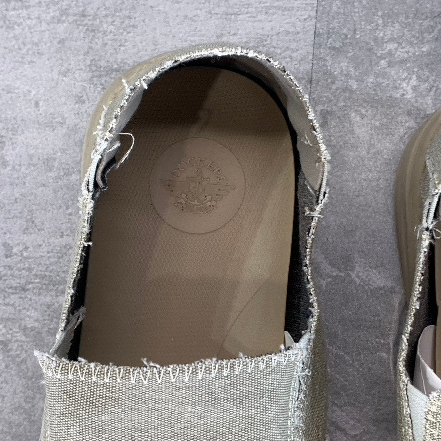 DOCKERS Men's Sand Canvas Ron Comfort Casual Slip-On Loafers SZ 9.5