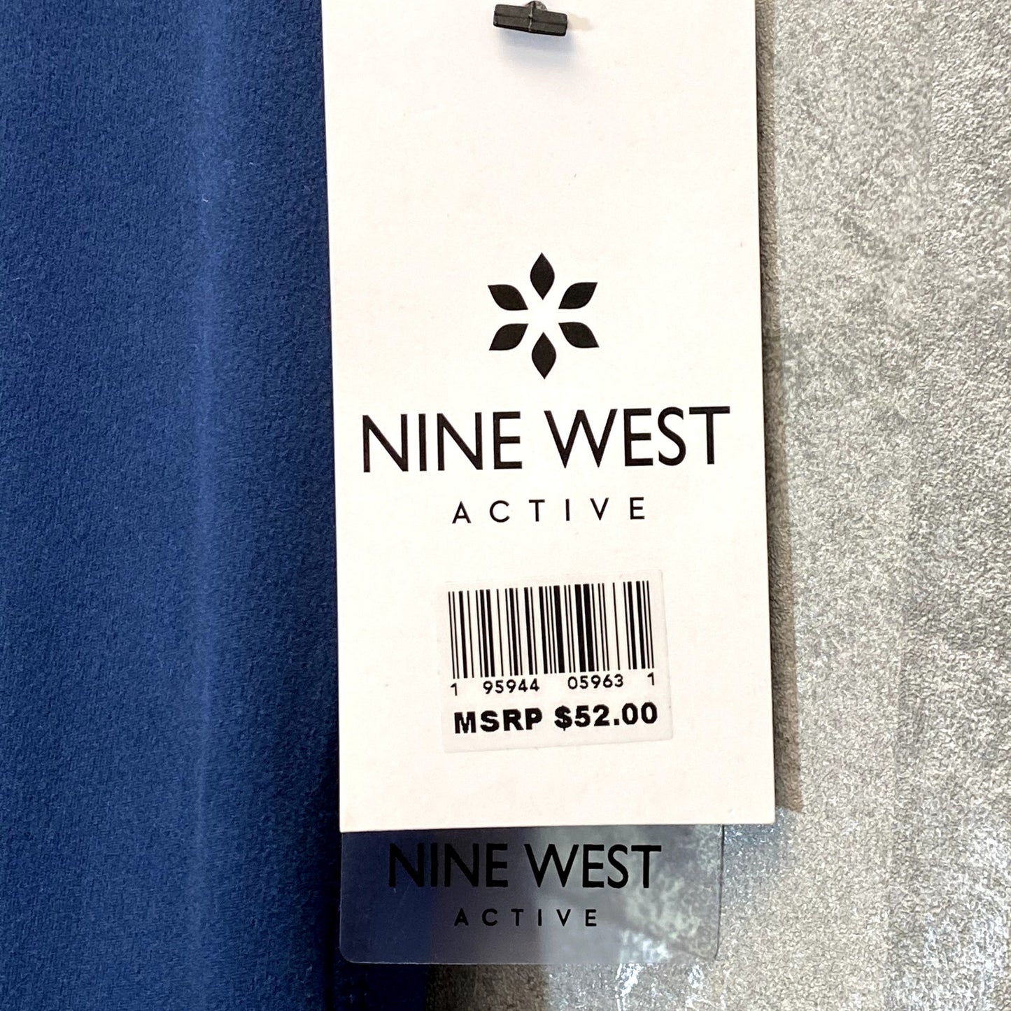 NINE WEST Women's Insignia Blue Side Zip Stretch Active Pull-On Crop Leggings SZ S