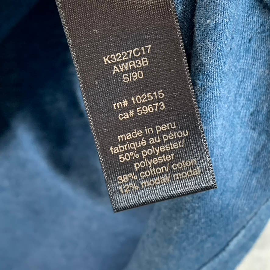 JOHN VARVATOS STAR USA Men's Peacock Blue V-Neck Short-Sleeve T-Shirt SZ XL