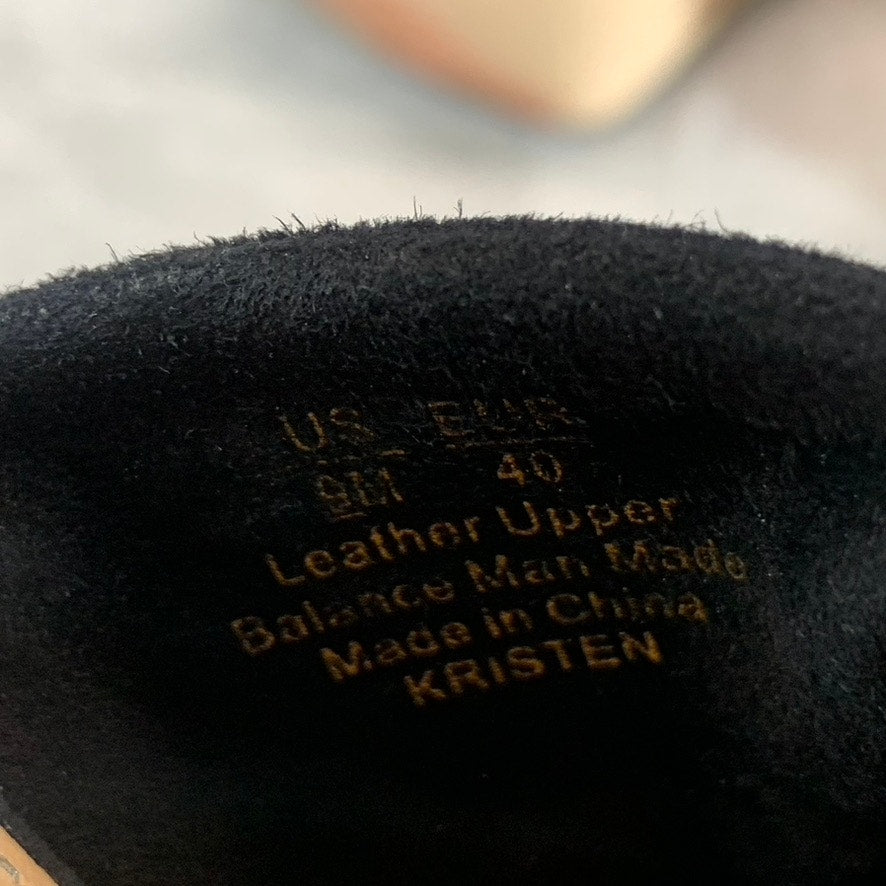 SAM EDELMAN Women's Black Kristen Knotted Ankle-Strap Platform Sandals SZ 9