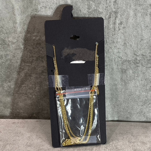 AREA STARS Women's Gold Tone 3-Piece Assorted Charm Necklace Set