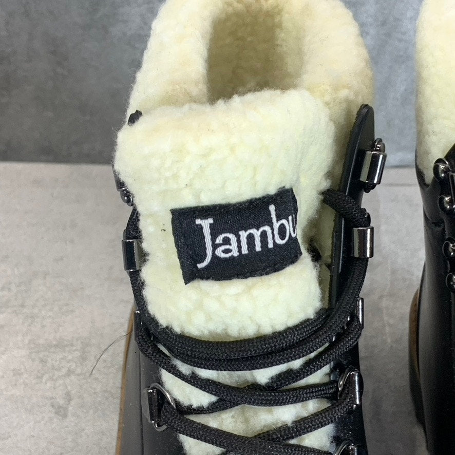 JAMBU Women's Black Rainey Faux-Fur Waterproof Memory Foam Hiker Boots SZ 6.5