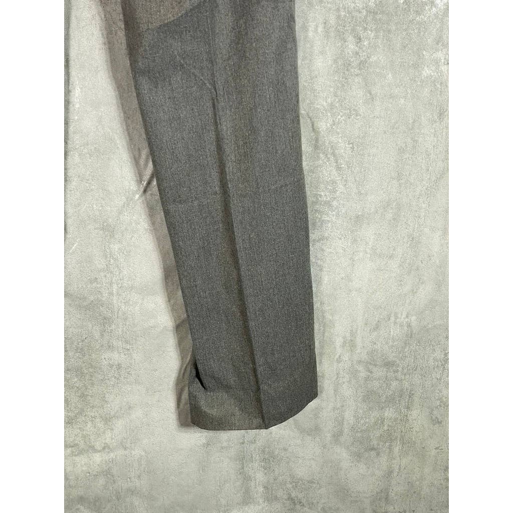 ZARA MAN Men's Heathered Gray Flat-Front Dress Pants SZ 32