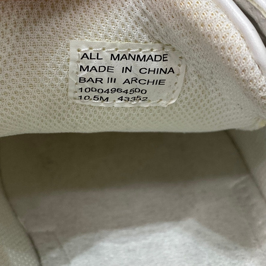 BAR III White Archie Sneakers SZ 10.5