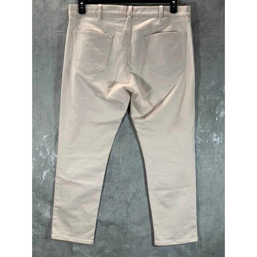 BANANA REPUBLIC Men's New Off White The Traveler Skinny Pants SZ 38X32