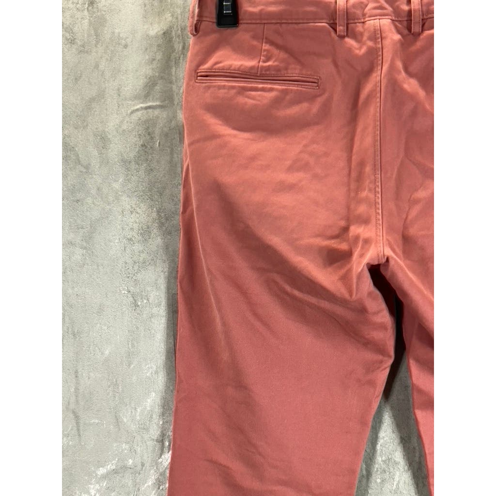 J.CREW Men's Coral Broken-In Straight-Leg Chino Pants SZ 32X32