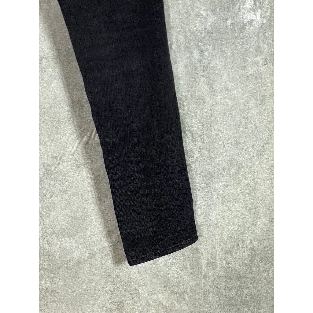 PAIGE Women’s Vintage Black Solid Jimmy Jimmy Low-Rise Skinny Jeans SZ 23