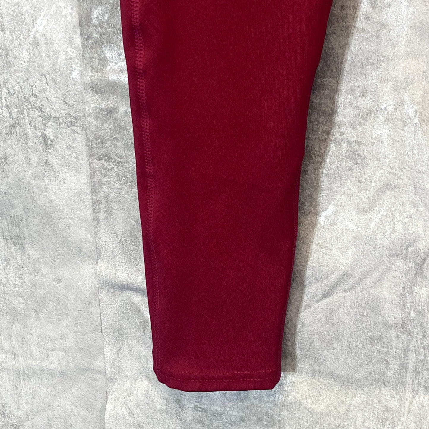 LAUNDRY By Shelli Segal Women's Solid Berry Zipper Media Pocket High-Rise Leggings SZ L