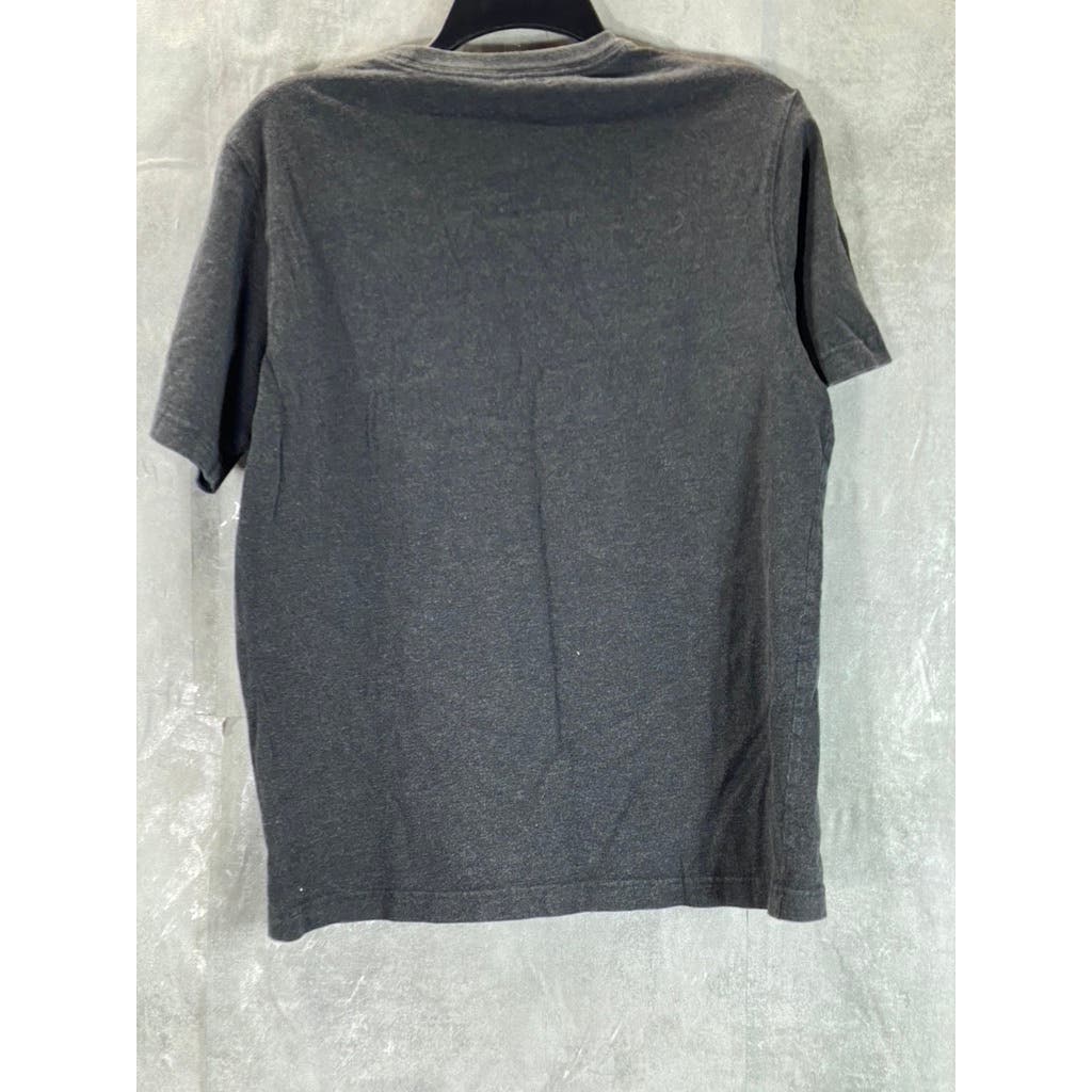 LANDS' END Men's Charcoal Super-T Crewneck Short Sleeve T-Shirt SZ S