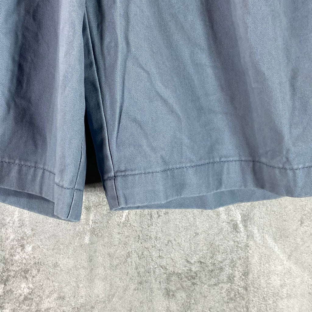 GEOFFREY BEENE Men's Blue Pleated Chino Shorts SZ 32