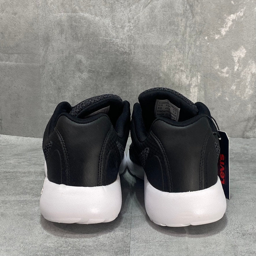 LEVI'S Black Men's Delta Knit Breathable Chunky Sole Lightweight Sneakers SZ 8.5