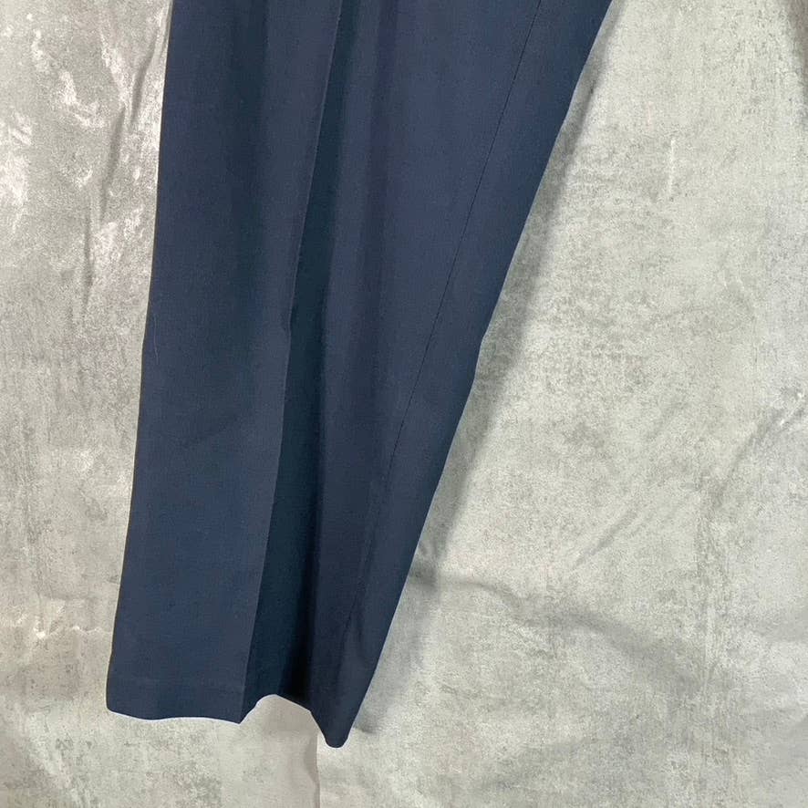 REACTION KENNETH COLE Men's Navy Modern-Fit Flat-Front Pants SZ 34X30