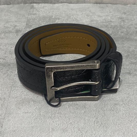 MIO MARINO Black Jean Prong Buckle Task Belt SZ 44