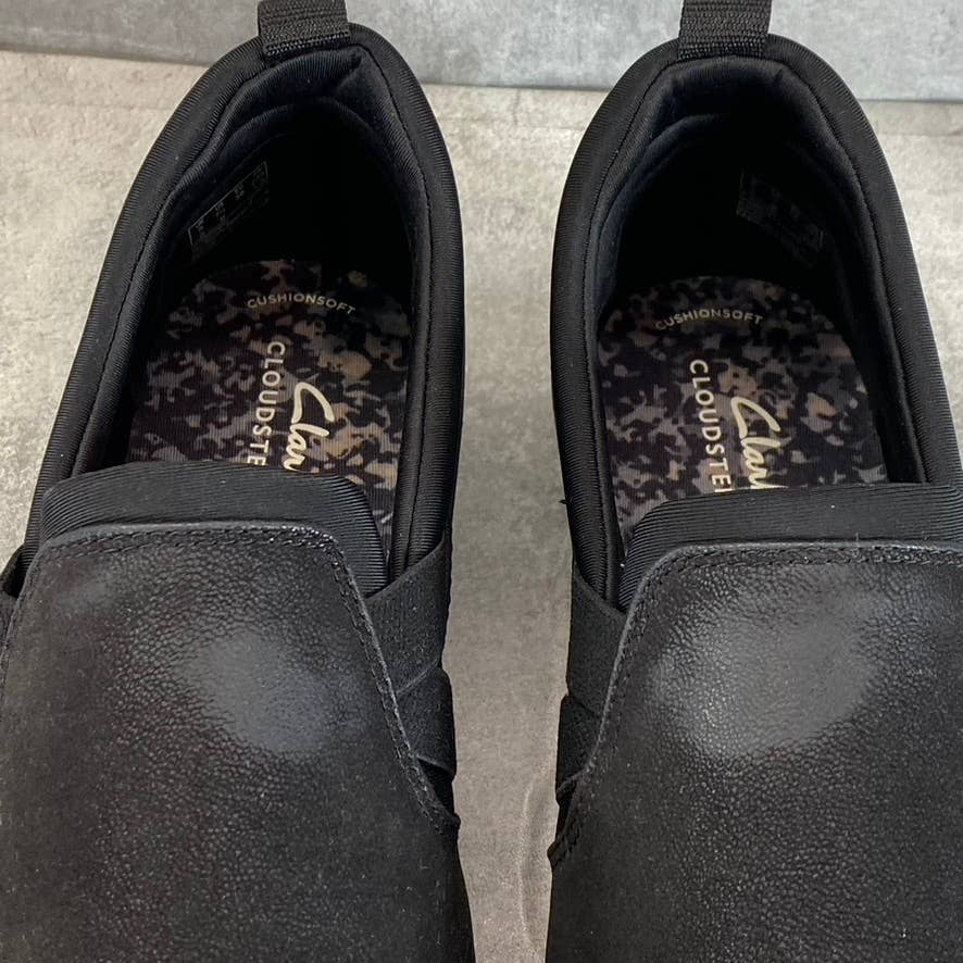 CLARKS Cloudsteppers Women's Black Breeze Bali Slip-On Sneakers SZ 7.5