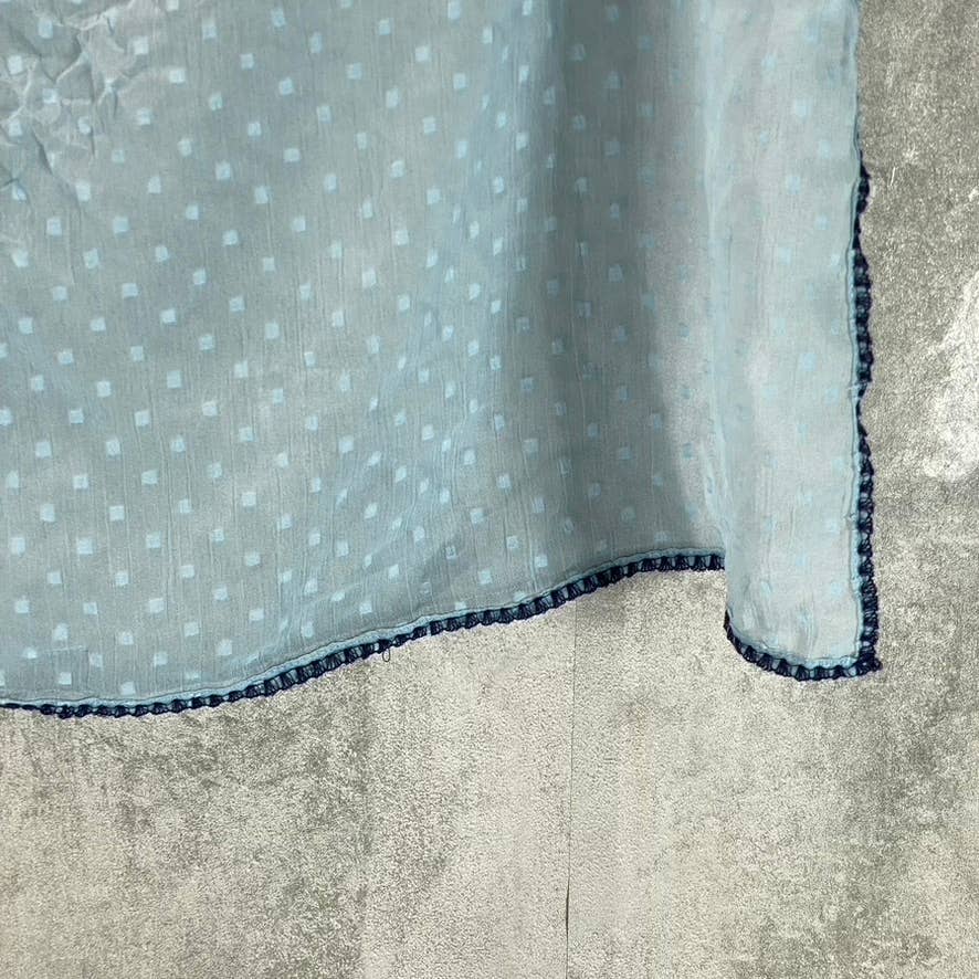 INC INTERNATIONAL CONCEPTS Women's Chambray Swiss Dot Bandana Scarf SZ OS