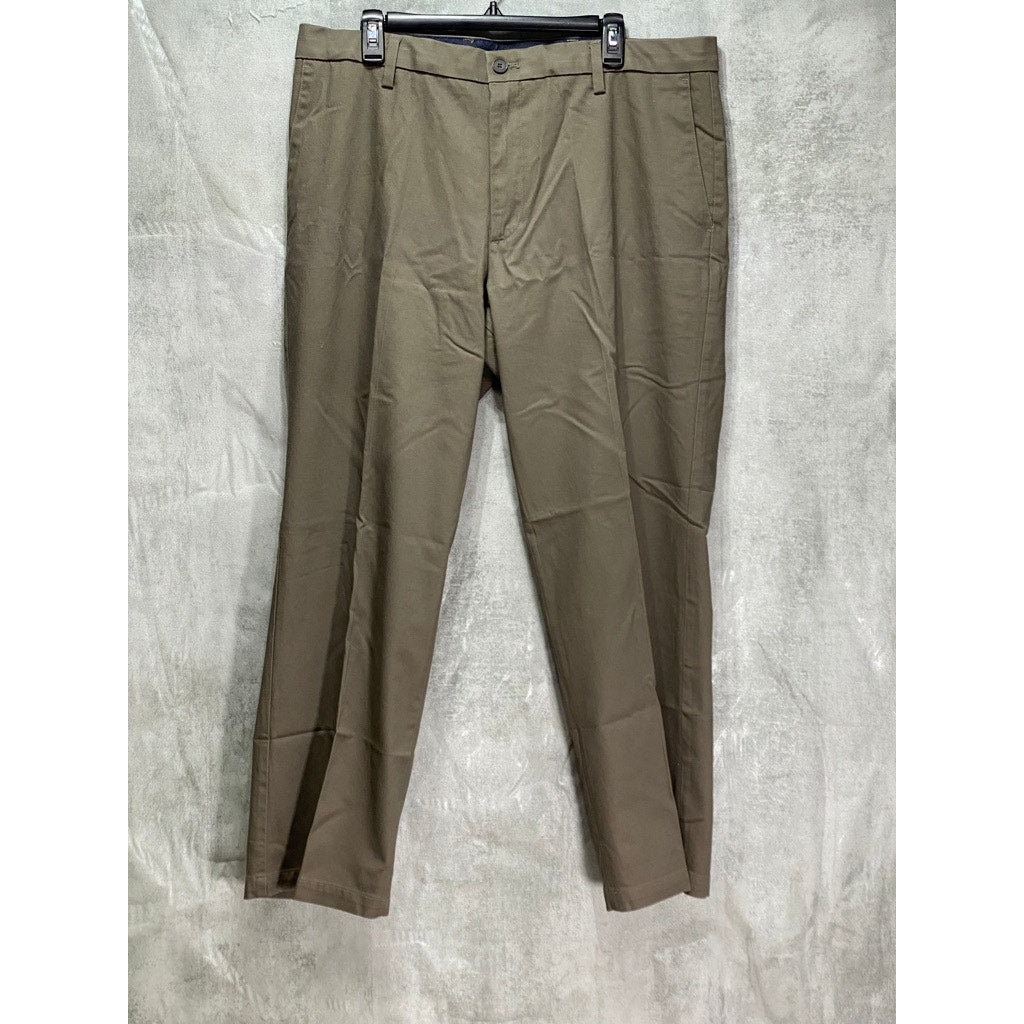 DOCKERS Brown Classic-Fit Stretch Signature Khaki Pants SZ 38X30