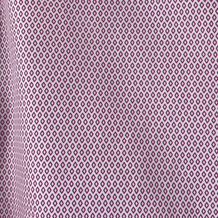 CHARLES TYRWHITT Men's Red Diamond Printed Non-Iron Slim-Fit Dress Shirt SZ 15.5