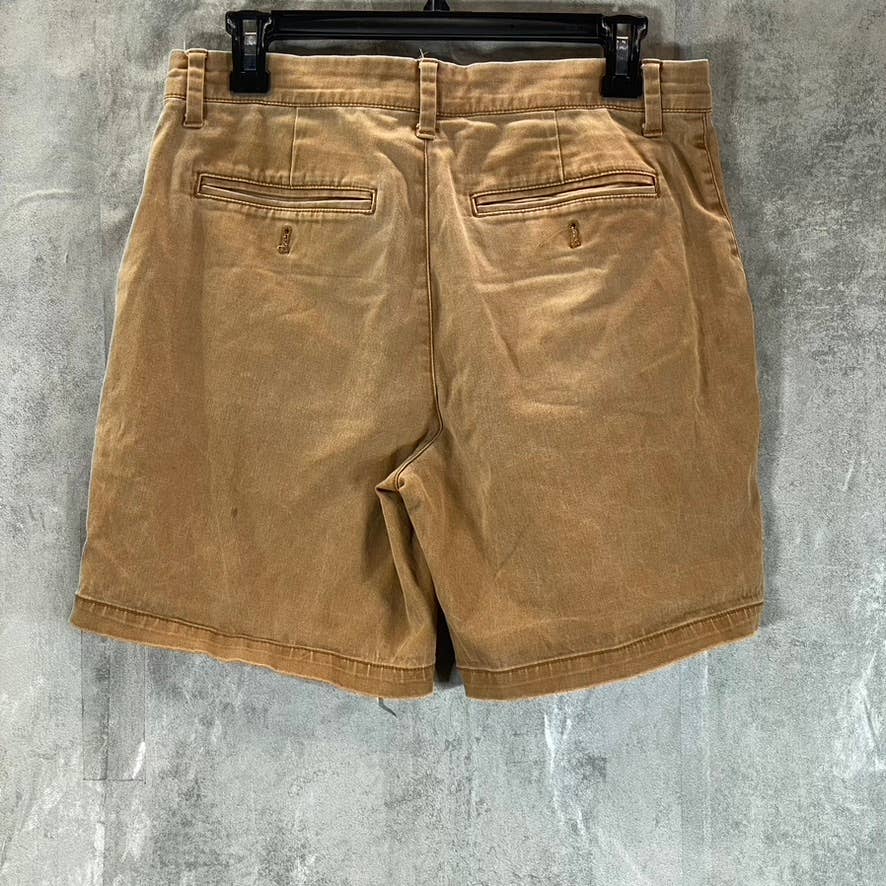 URBAN OUTFITTERS Men's Tan Flat Front Shorts SZ 30