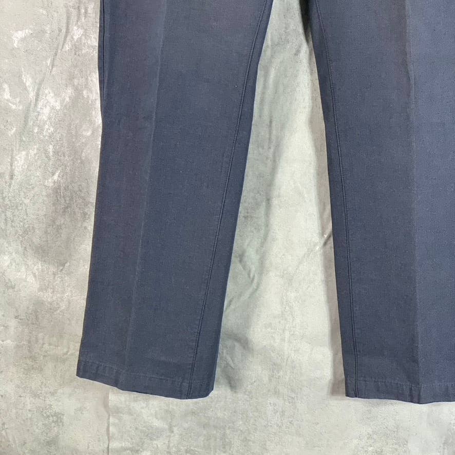 BANANA REPUBLIC Men's Navy Straight-Fit Kentfield Cotton Pants SZ 34
