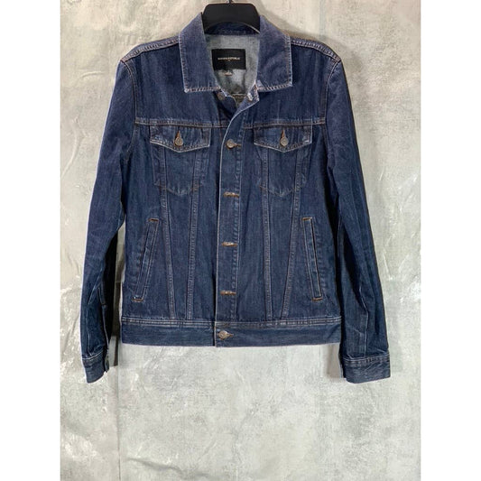 BANANA REPUBLIC Men's Rinse Standard Fit Button-Up Denim Jacket SZ S