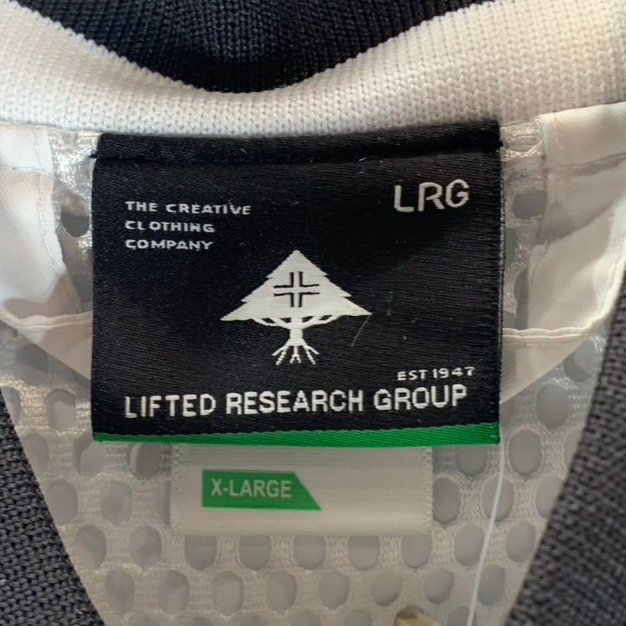 LRG Men's Bright White Lifted Research Group Bomber Jacket SZ XL