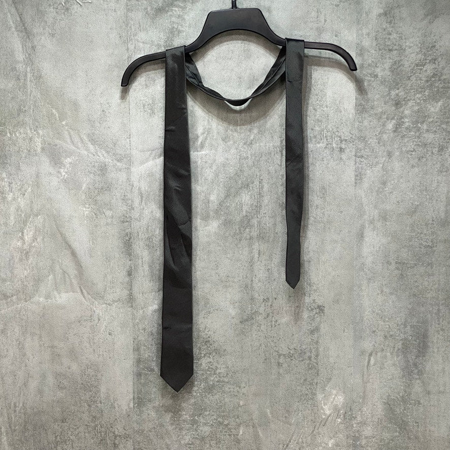 REACTION KENNETH COLE Men's Solid Black Tie OS