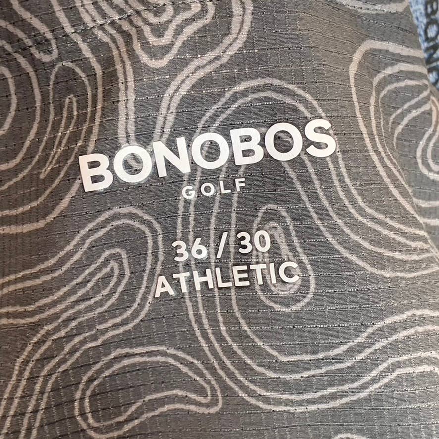 BONOBOS Men's Jet Black Performance Link Athletic Golf Pants SZ 36X30