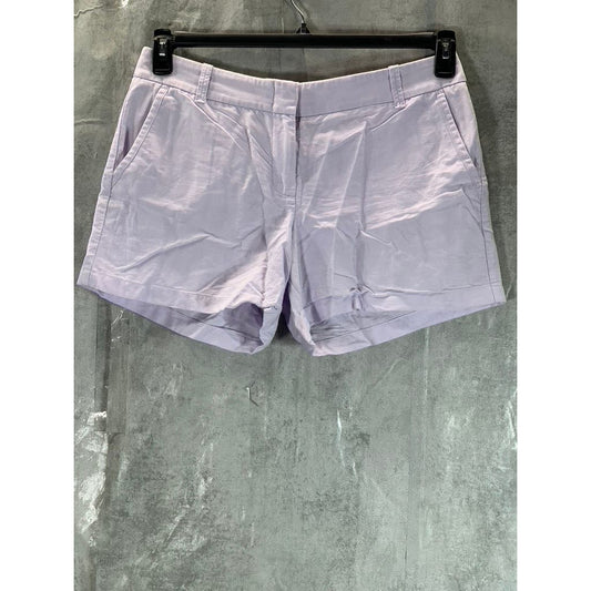 J.CREW Women's Light Purple Classic 5" Chino Shorts SZ 10