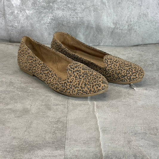 STYLE & CO Women's Mini Leopard Alysonn Round-Toe Slip-On Loafer Flats SZ 6.5