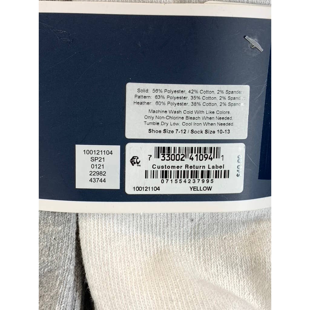 Club Room Men's Multi Striped 8-Pack Crew Socks SZ 10-13