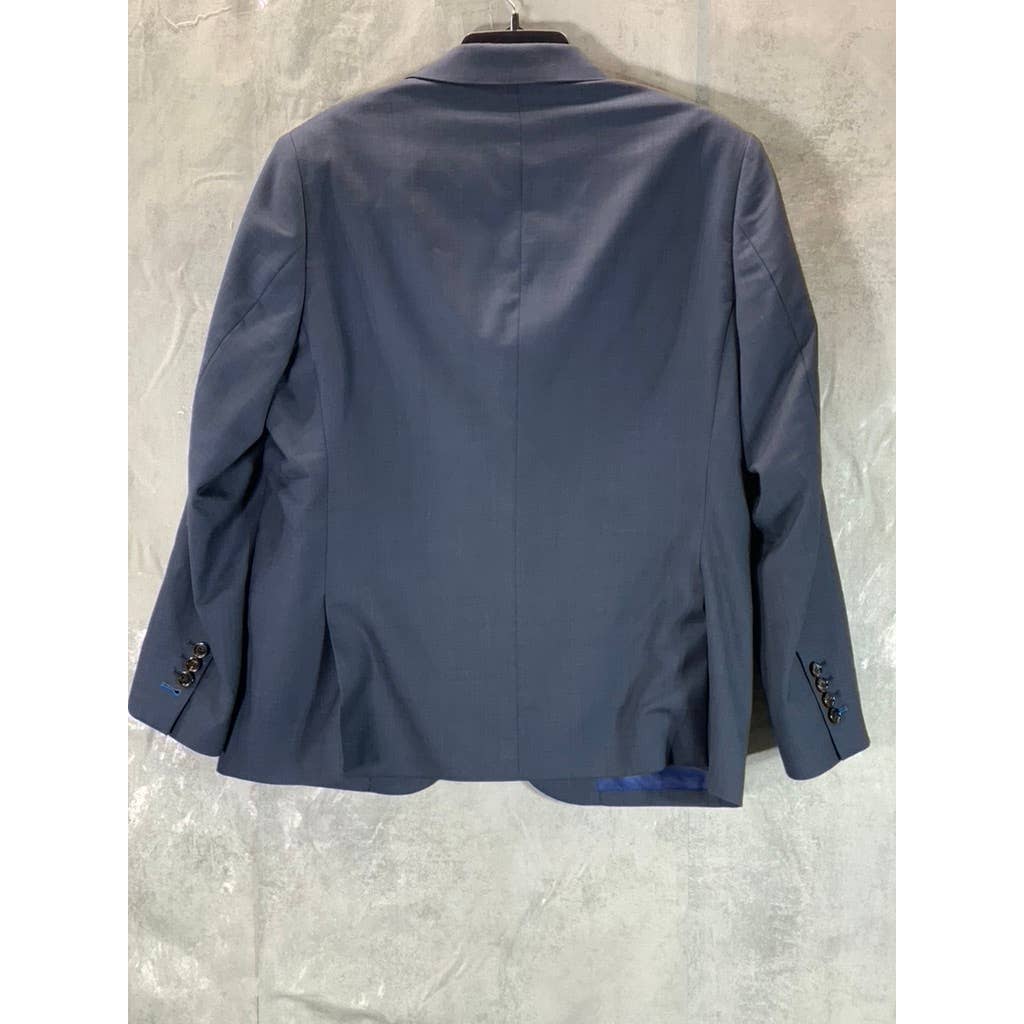 INDOCHINO Men's Blue Two-Button Long-Sleeve Suit Jacket SZ N/A
