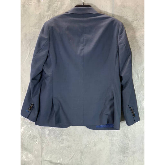 INDOCHINO Men's Blue Two-Button Long-Sleeve Suit Jacket SZ N/A