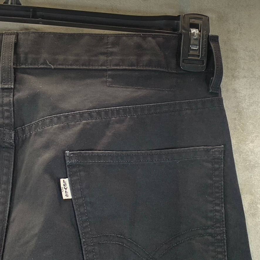 LEVI'S Men's Deep Black Slim-Fit Jeans SZ 33X30