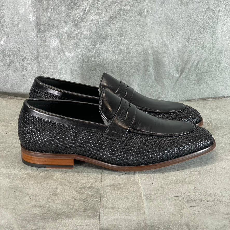 VINTAGE FOUNDRY CO. Men's Black Leather Guildford Slip-On Loafers SZ 9