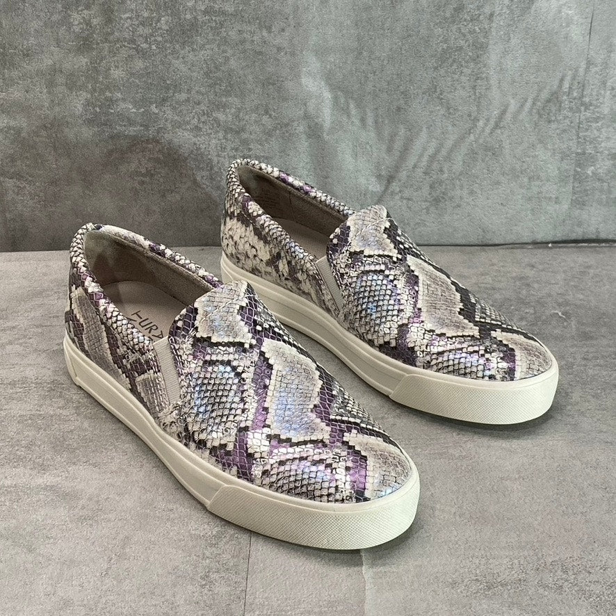 NATURALIZER Women's Mermaid Snake Leather Aileen Round-Toe Slip-On Sneakers SZ 8