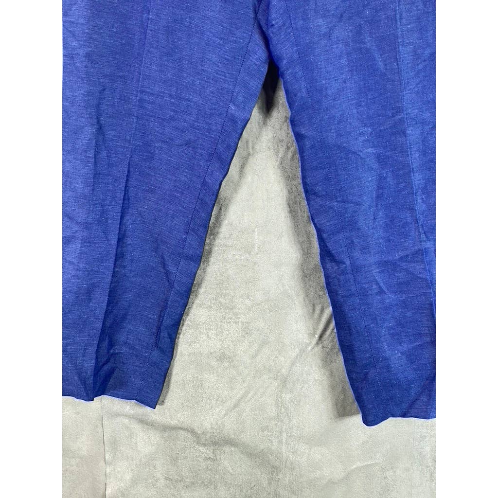 BANANA REPUBLIC Women's Petite Royal Blue Avery Straight Pant SZ 8P