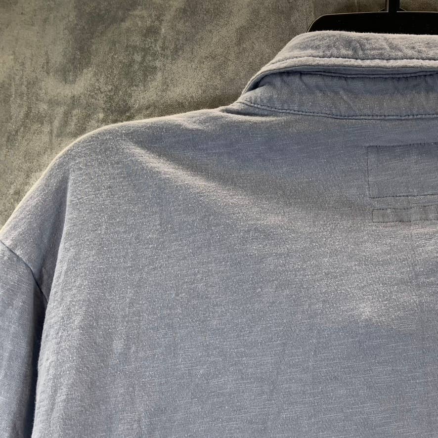 GOODFELLOW & CO Men's Foggy Blue Regular-Fit Short-Sleeve Polo Shirt SZ 2XL