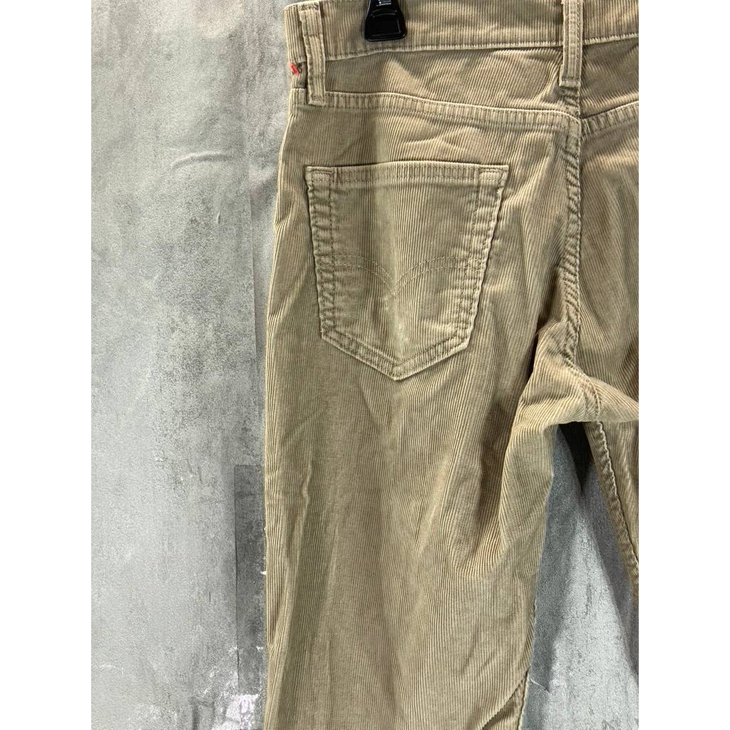 LEVI'S Men's Tan 511 Corduroy Slim-Fit Pants SZ 30X30