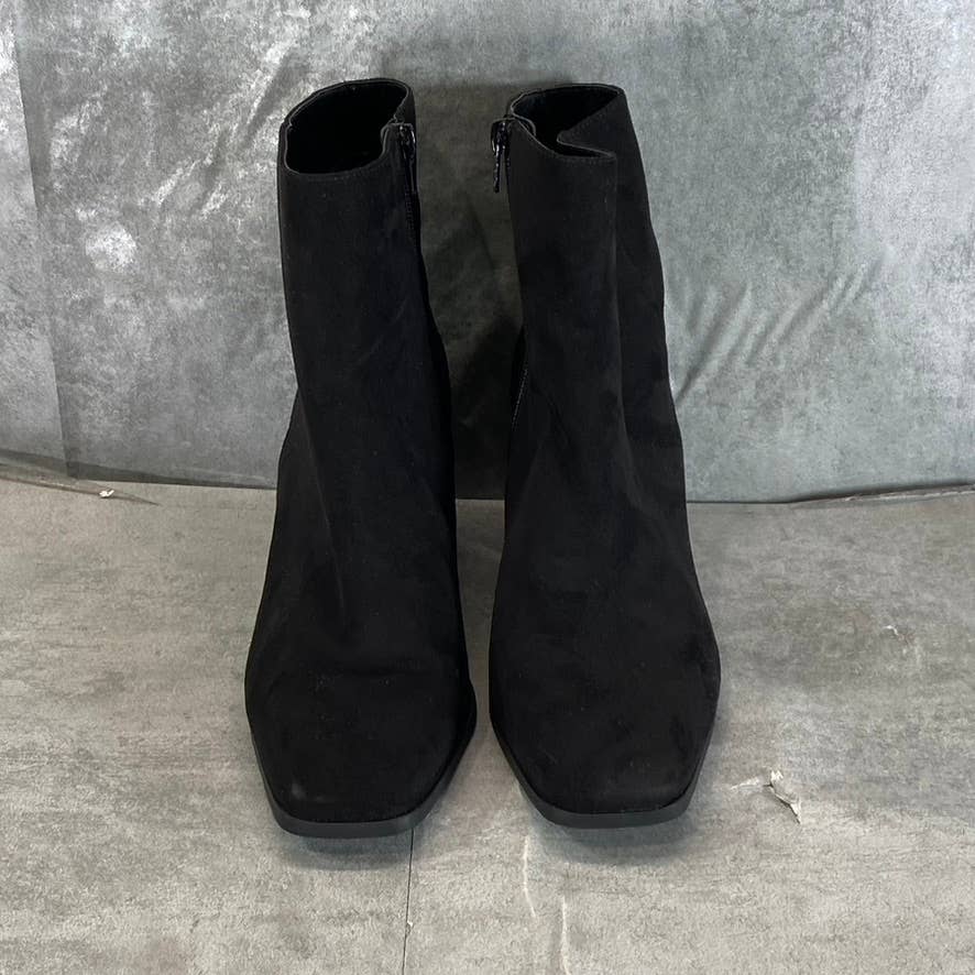 INC INTERNATIONAL CONCEPTS Women's Black Dasha Square-Toe Block-Heel Boots SZ 8