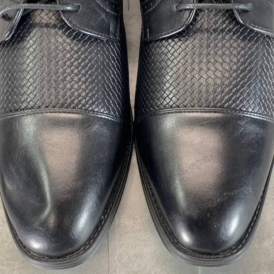 XRAY Men's Black Faux Leather Fellini Cap Toe Lace-Up Oxford Shoes SZ 9.5