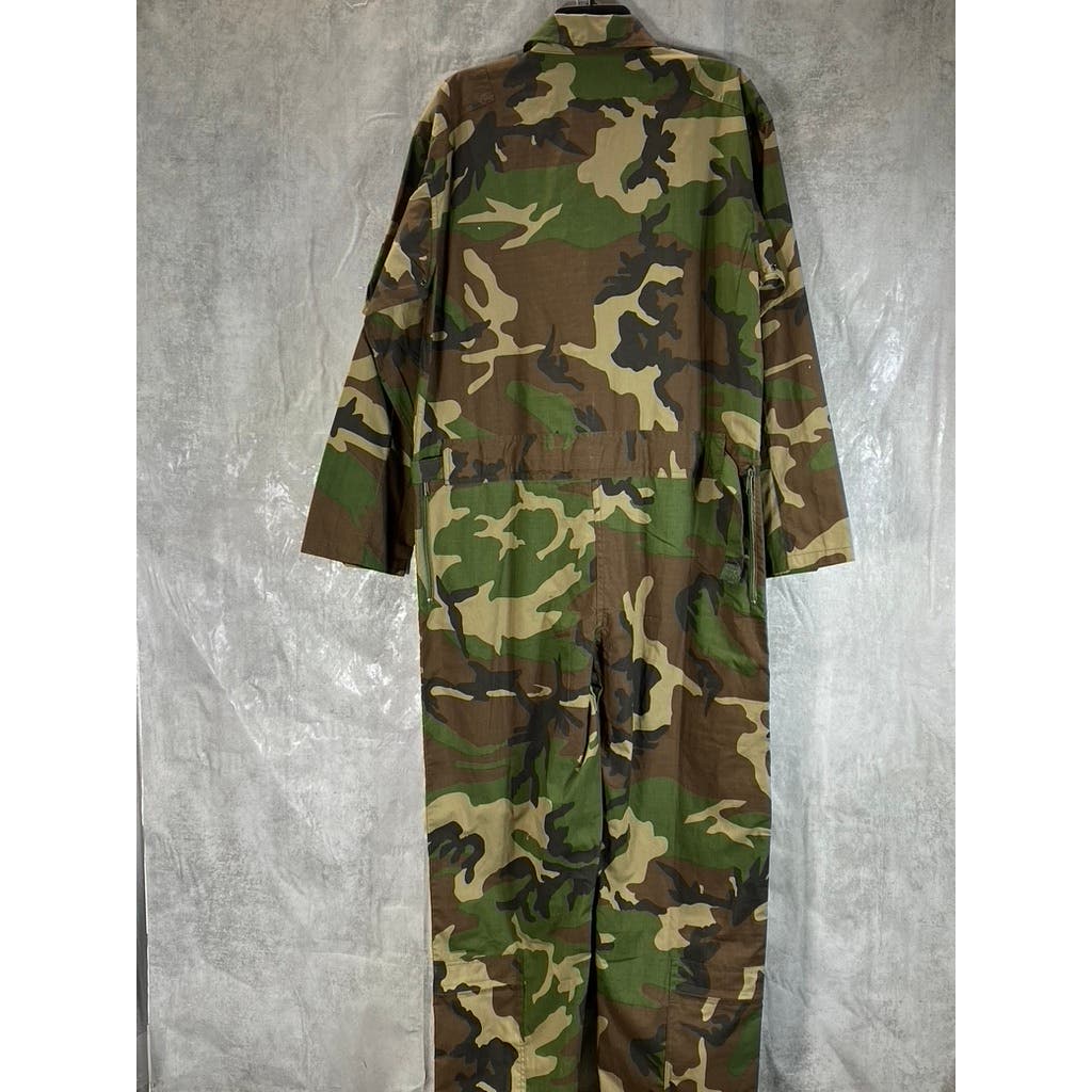 ROTHCO Men's Woodland Camo One-Piece Pull-On Flightsuit SZ S