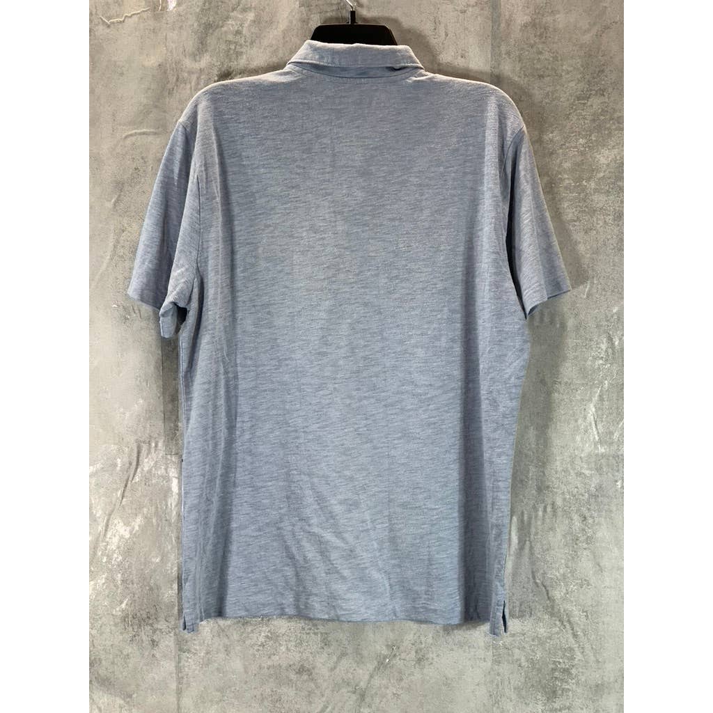 BANANA REPUBLIC Vintage Men's Light Blue Short-Sleeve Polo Shirt SZ L