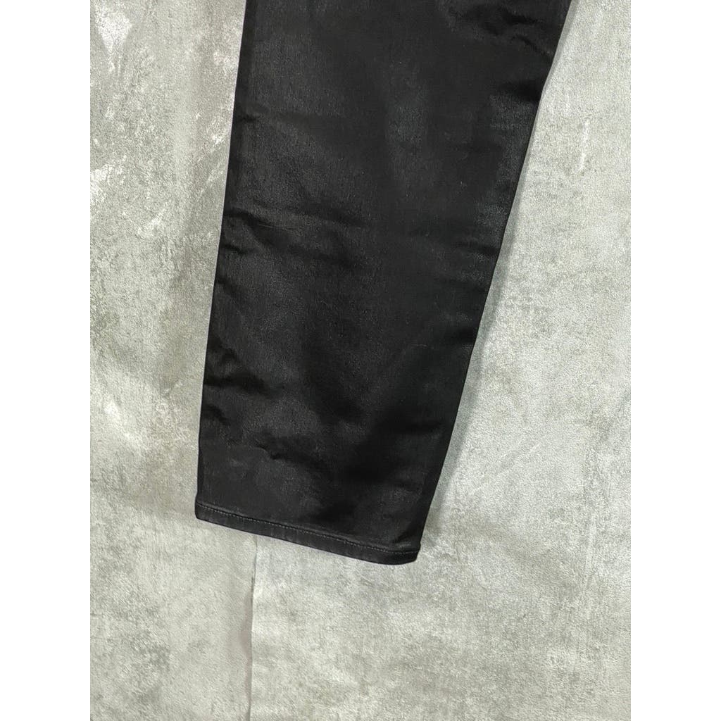 J BRAND Women's Stellar Black Solid Alma High-Rise Straight Jeans SZ 29