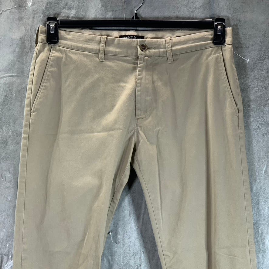 J.CREW Mercantile Men's Tan Slim-Fit Flex Chino Pants SZ 32X32