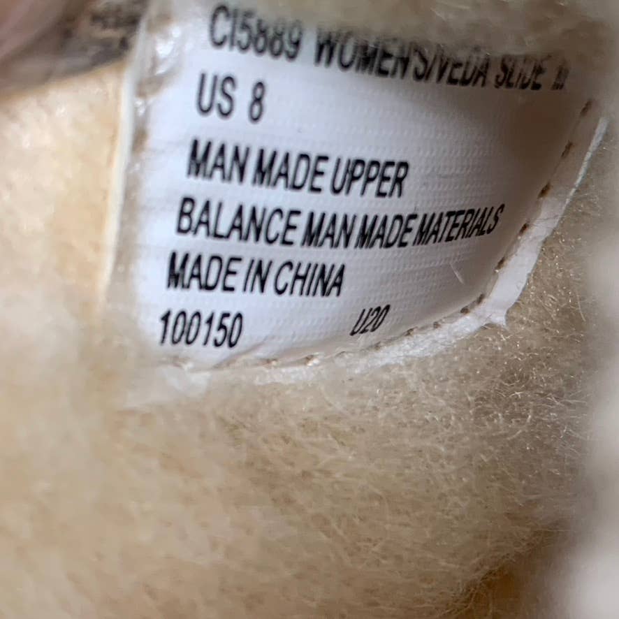 ROCKPORT TruTech Women's Tan Suede Faux-Fur Veda Slide Slippers SZ 8