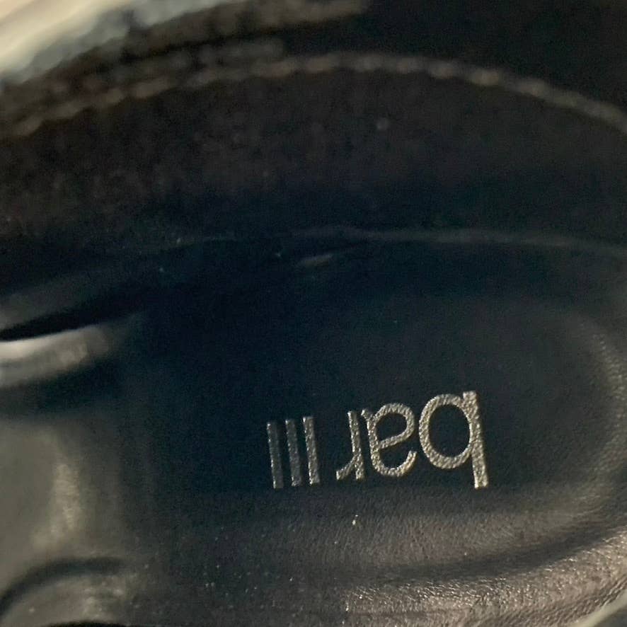 BAR III Women's Black Smooth Dillan Peep-Toe Front-Zip Shooties SZ 7.5